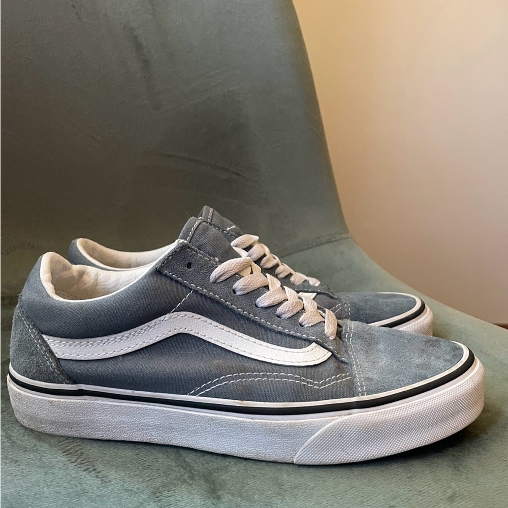 Vans Gray and White Old Skool Sneakers
